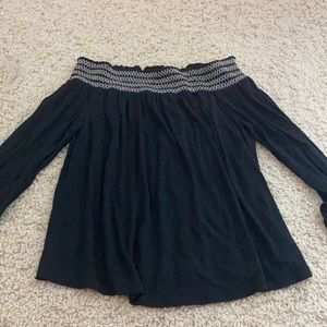 Off the shoulder long sleeve